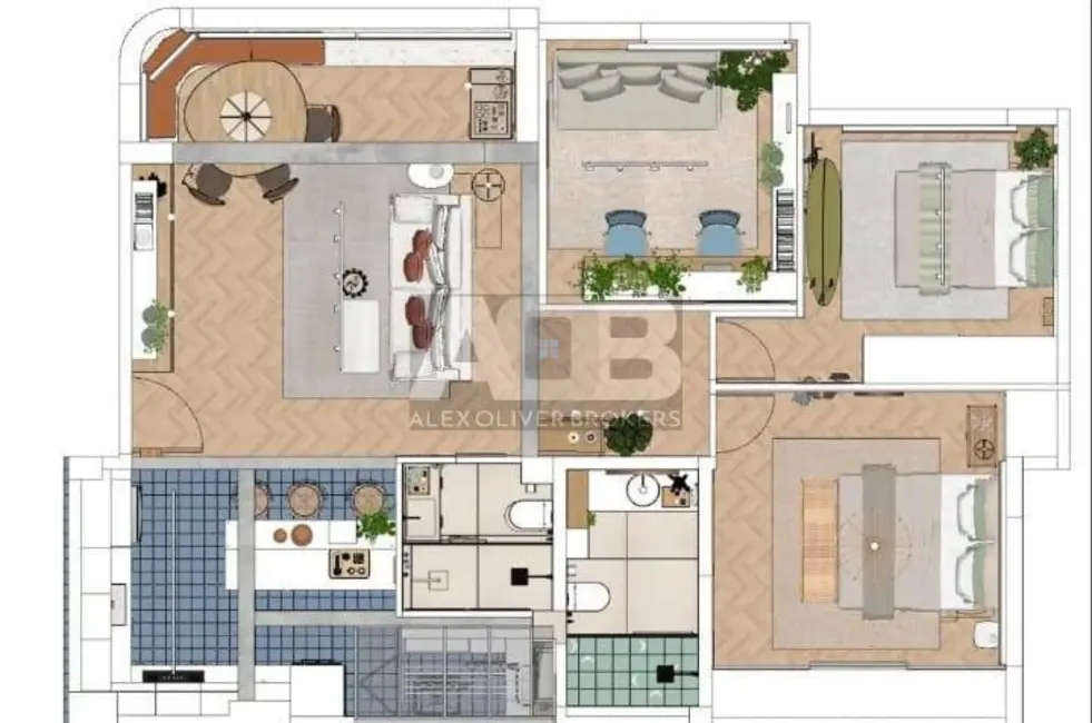 Foto 4 de Apartamento com 3 quartos à venda, 96m2 em Ipanema, Rio De Janeiro - RJ