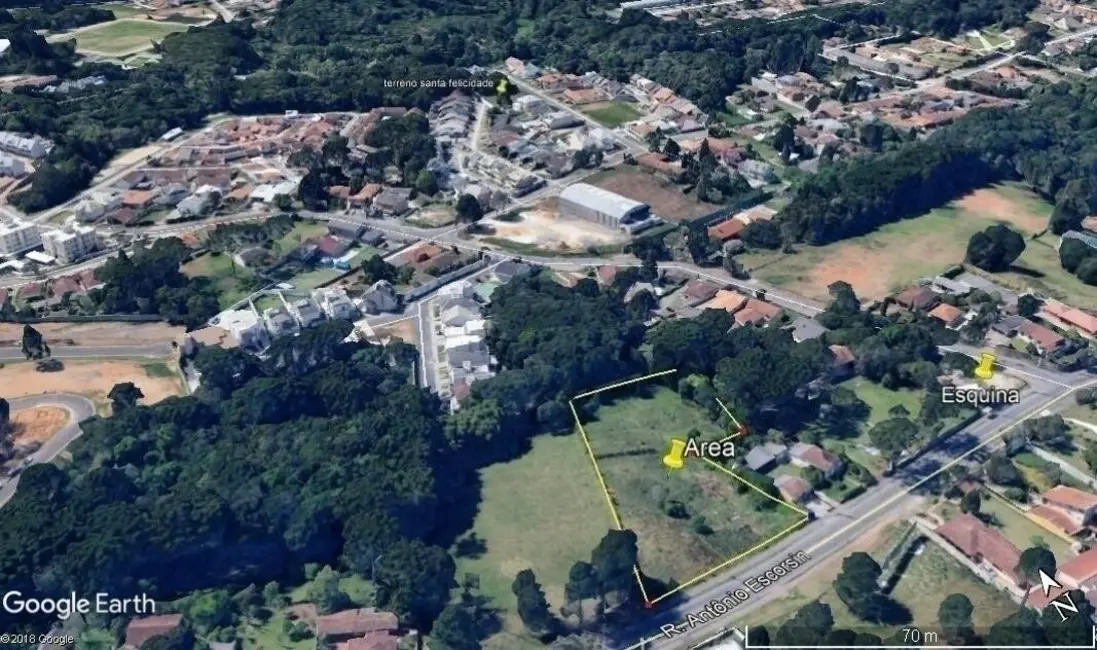 Foto 1 de Terreno / Lote à venda, 5417m2 em Santa Felicidade, Curitiba - PR