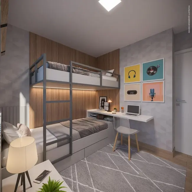 Foto 4 de Apartamento com 2 quartos à venda, 48m2 em Santa Cândida, Curitiba - PR