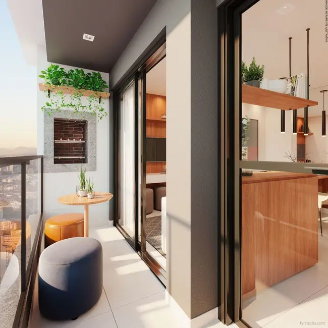 Foto 2 de Apartamento com 2 quartos à venda, 46m2 em Capão Raso, Curitiba - PR
