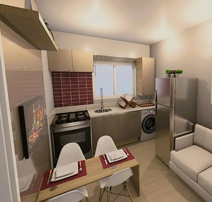 Apartamento com 1 quarto à venda, 20m2 em Cajuru, Curitiba - PR - imagem 2 Foto 2 de Apartamento com 1 quarto à venda, 20m2 em Cajuru, Curitiba - PR