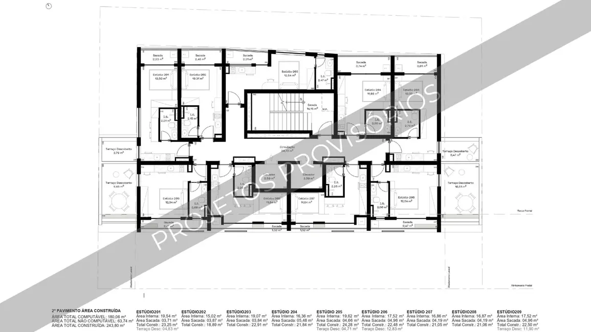 Foto 3 de Apartamento com 1 quarto à venda, 15m2 em Água Verde, Curitiba - PR