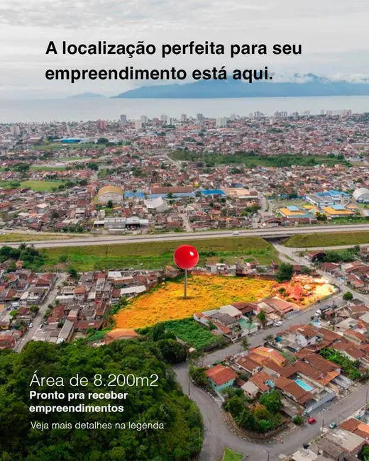 Foto 2 de Terreno / Lote à venda, 8200m2 em Tinga, Caraguatatuba - SP