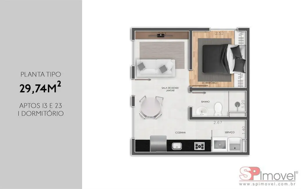 Apartamento com 2 quartos à venda, 30m2 em Itaquera, São Paulo - SP - imagem 5 Foto 5 de Apartamento com 2 quartos à venda, 30m2 em Itaquera, São Paulo - SP