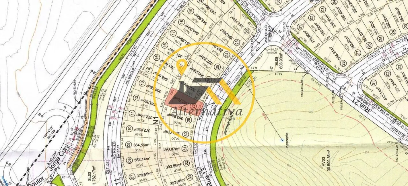 Foto 2 de Terreno / Lote à venda, 394m2 em Sao Jose Dos Campos - SP