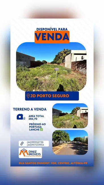 Foto 1 de Terreno / Lote à venda, 285m2 em Altonia - PR