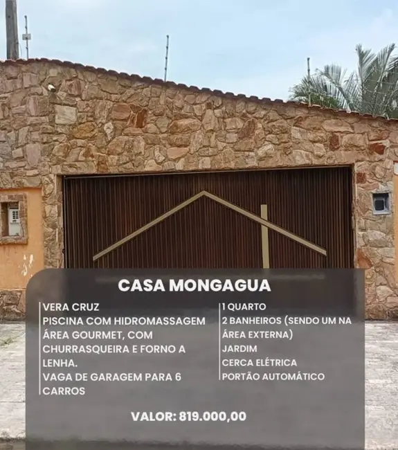 Foto 1 de Casa com 1 quarto à venda em Mongagua - SP