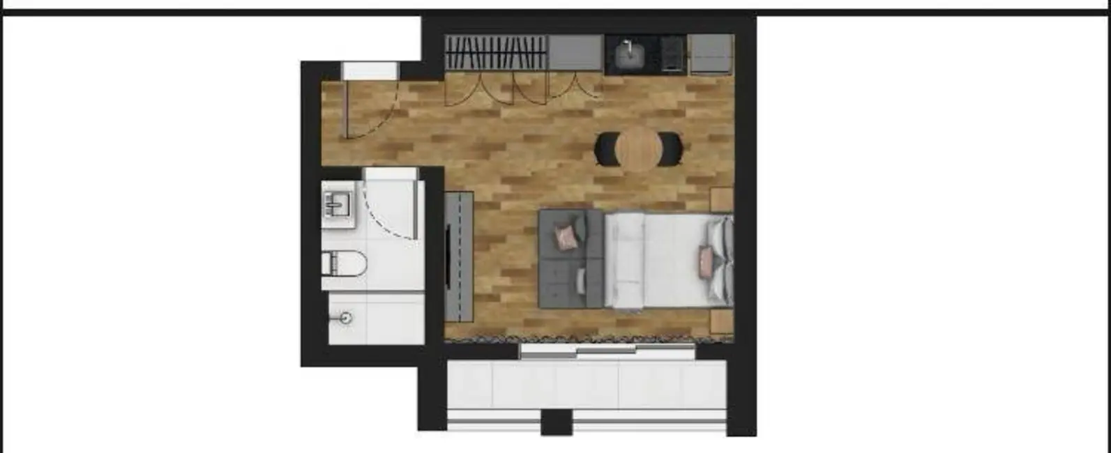 Foto 4 de Apartamento com 1 quarto à venda, 33m2 em São Paulo - SP