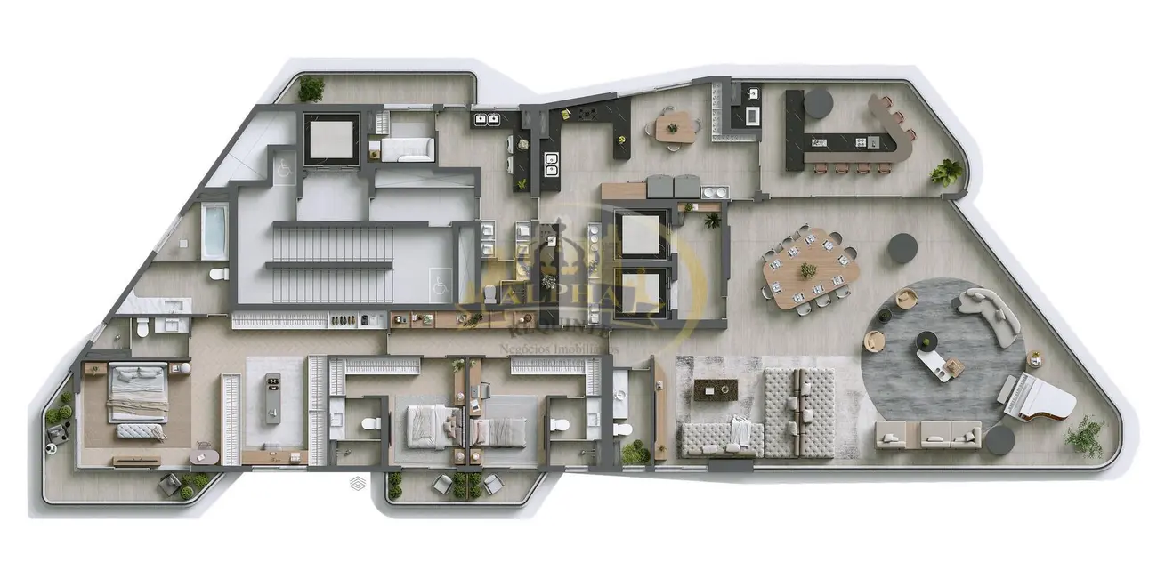 Apartamento com 4 quartos à venda, 365m2 em Alphagran Alphaville, Barueri - SP - imagem 5 Foto 5 de Apartamento com 4 quartos à venda, 365m2 em Alphagran Alphaville, Barueri - SP