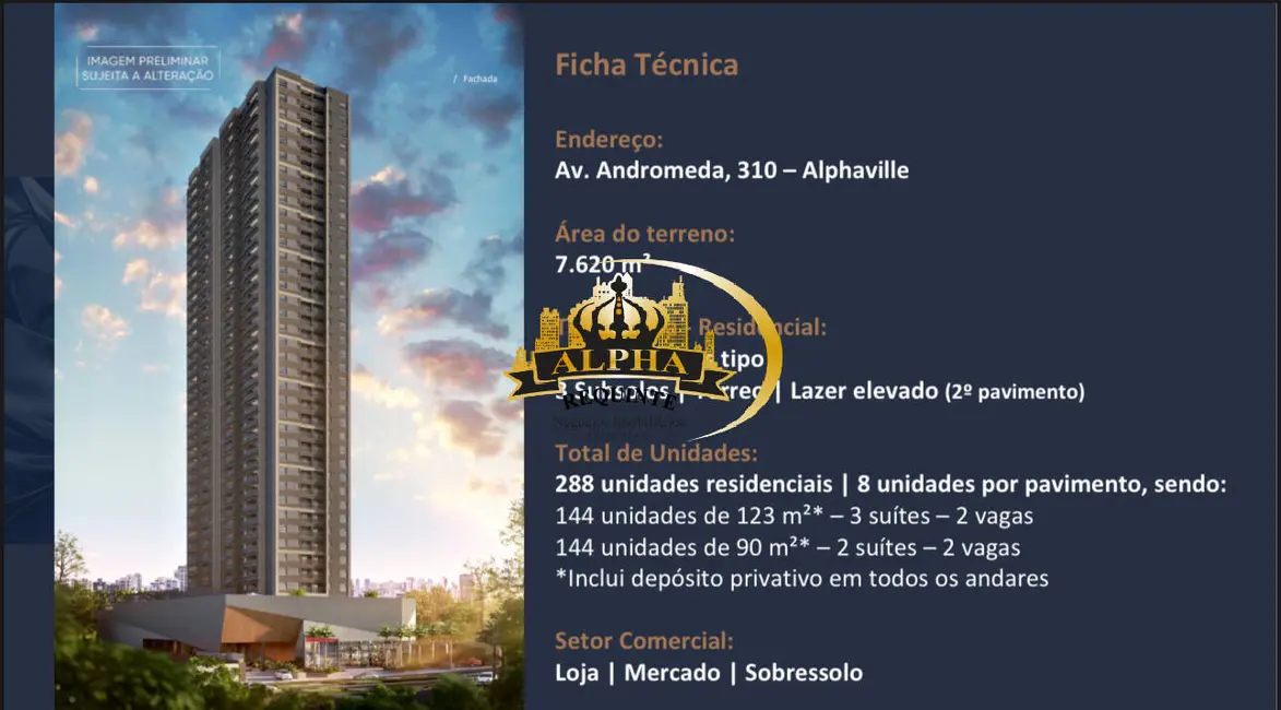 Foto 3 de Apartamento com 3 quartos à venda e para alugar, 123m2 em Barueri - SP