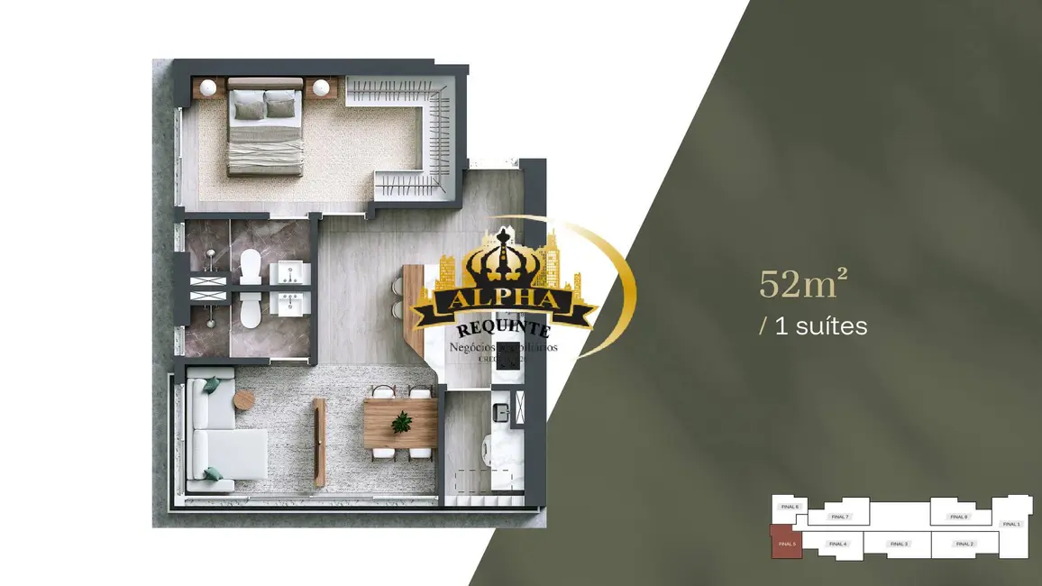 Foto 8 de Apartamento com 2 quartos à venda, 52m2 em Alphagran Alphaville, Barueri - SP