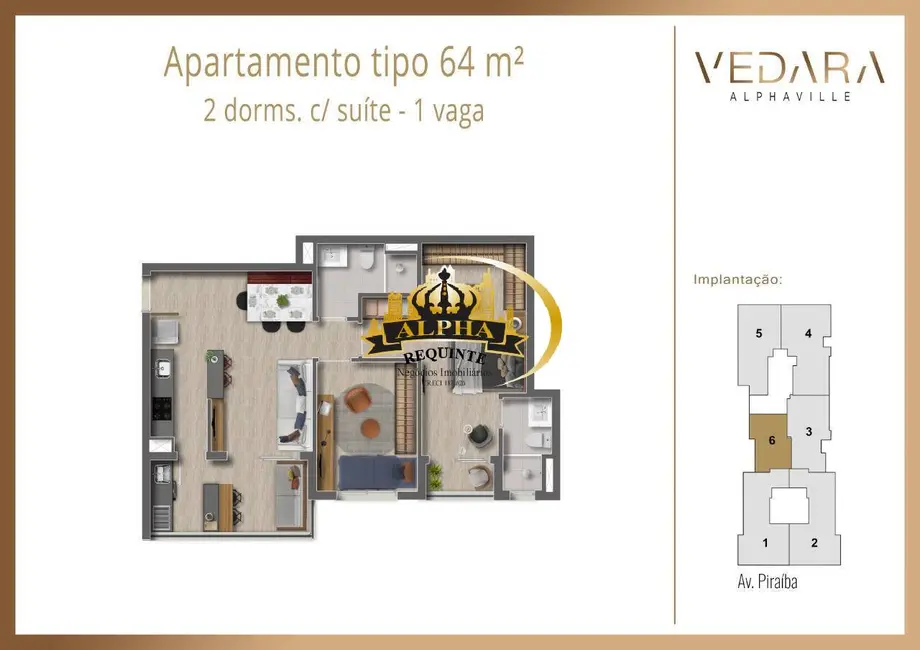 Apartamento com 2 quartos à venda, 64m2 em Centro Comercial Jubran, Barueri - SP - imagem 9 Foto 9 de Apartamento com 2 quartos à venda, 64m2 em Centro Comercial Jubran, Barueri - SP