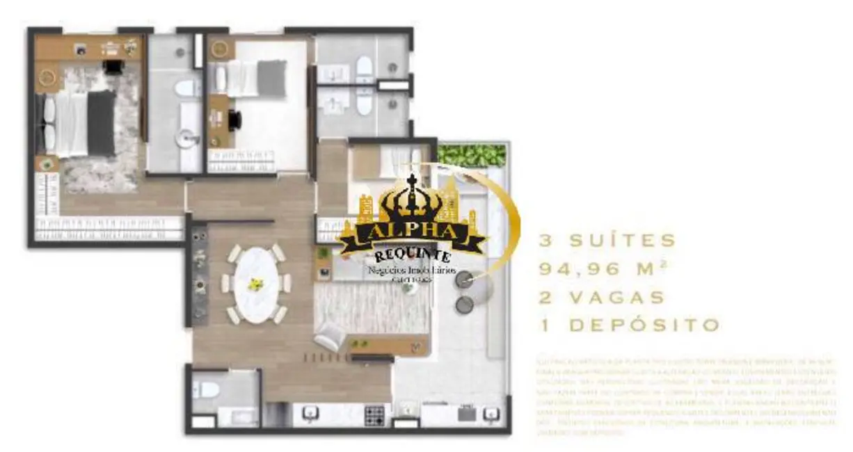 Apartamento com 3 quartos à venda, 95m2 em Alphaville Empresarial, Barueri - SP - imagem 2 Foto 2 de Apartamento com 3 quartos à venda, 95m2 em Alphaville Empresarial, Barueri - SP