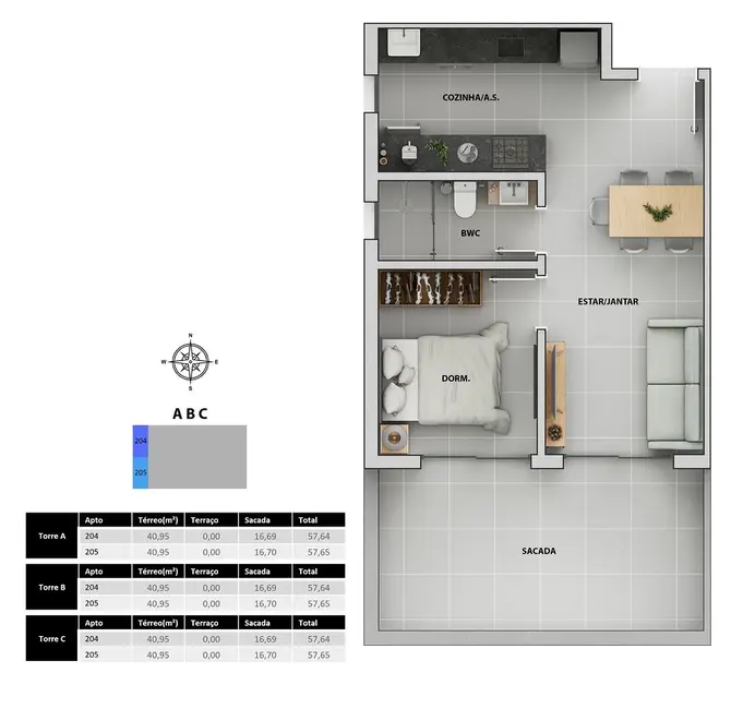 Foto 5 de Apartamento com 2 quartos à venda em Ingleses do Rio Vermelho, Florianopolis - SC