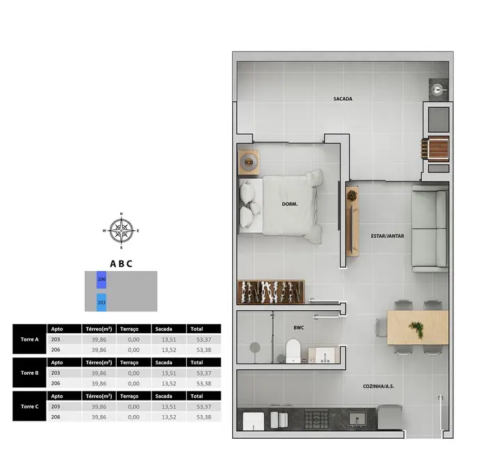 Foto 4 de Apartamento com 2 quartos à venda em Ingleses do Rio Vermelho, Florianopolis - SC