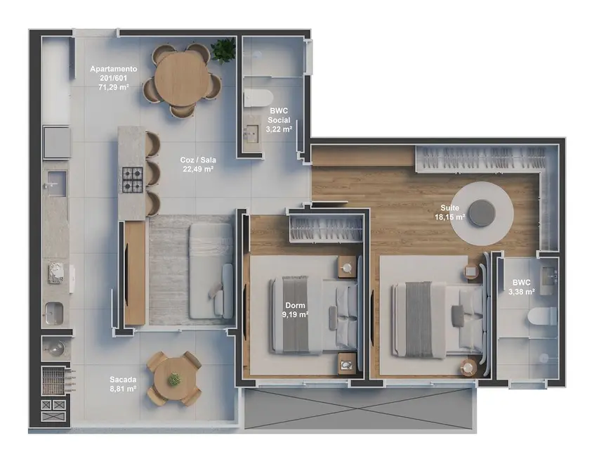 Foto 1 de Apartamento com 2 quartos à venda em Ingleses do Rio Vermelho, Florianopolis - SC