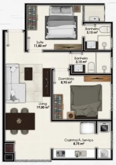 Foto 8 de Apartamento com 1 quarto à venda em Itapema - SC
