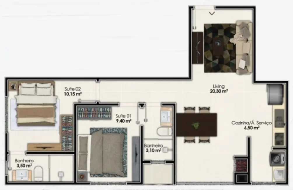 Foto 9 de Apartamento com 1 quarto à venda em Itapema - SC