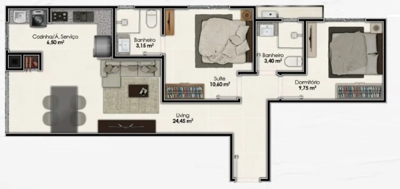 Foto 5 de Apartamento com 1 quarto à venda em Itapema - SC