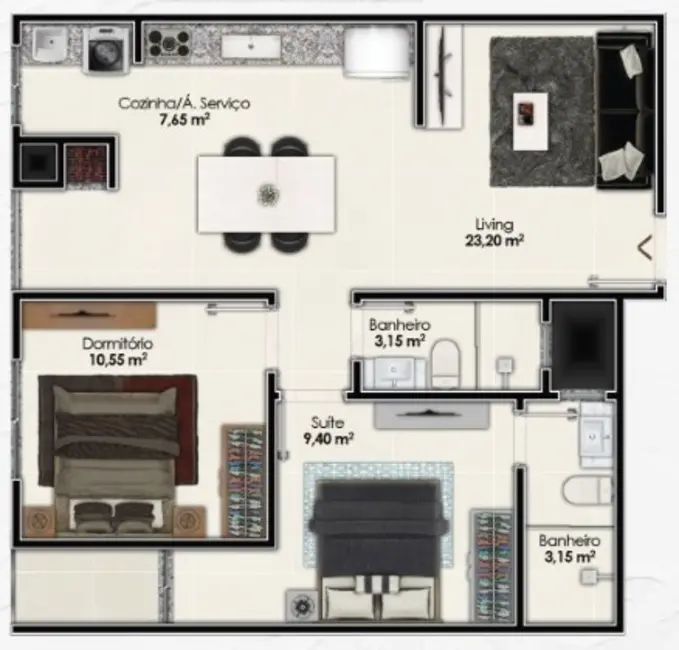 Foto 7 de Apartamento com 1 quarto à venda em Itapema - SC