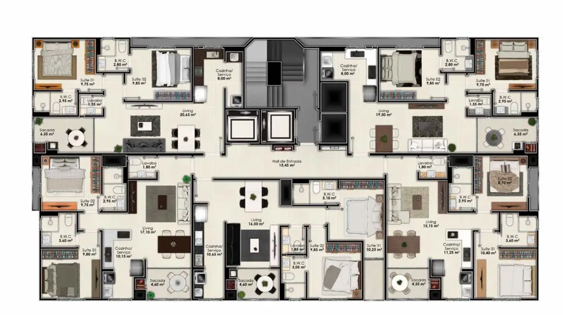 Foto 2 de Apartamento com 2 quartos à venda em Itapema - SC