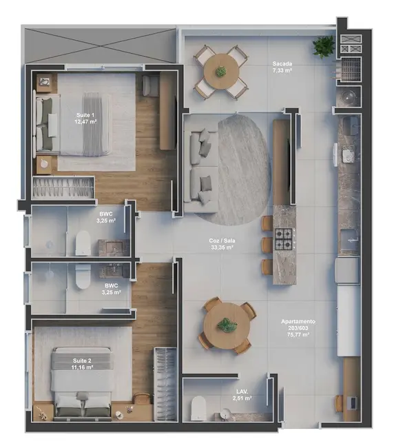 Apartamento com 2 quartos à venda em Ingleses do Rio Vermelho, Florianopolis - SC - imagem 4 Foto 4 de Apartamento com 2 quartos à venda em Ingleses do Rio Vermelho, Florianopolis - SC