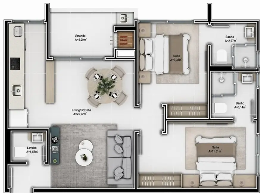 Apartamento com 1 quarto à venda em Ingleses do Rio Vermelho, Florianopolis - SC - imagem 5 Foto 5 de Apartamento com 1 quarto à venda em Ingleses do Rio Vermelho, Florianopolis - SC