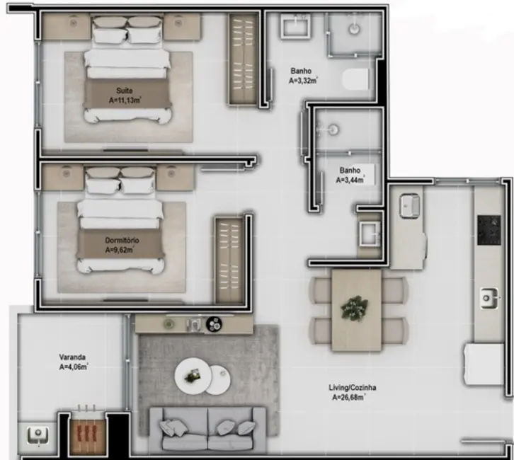Apartamento com 1 quarto à venda em Ingleses do Rio Vermelho, Florianopolis - SC - imagem 7 Foto 7 de Apartamento com 1 quarto à venda em Ingleses do Rio Vermelho, Florianopolis - SC