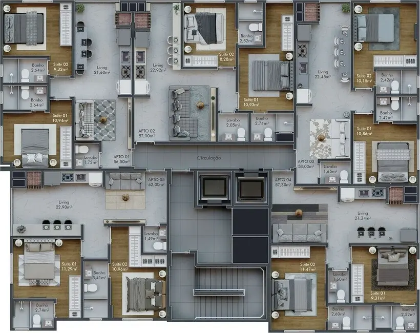 Foto 2 de Apartamento com 2 quartos à venda em Itapema - SC