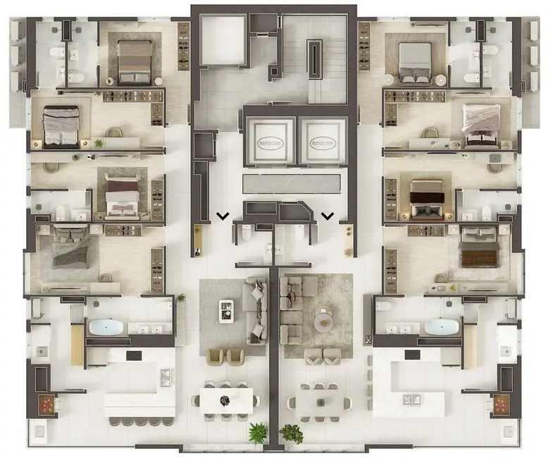 Foto 3 de Apartamento com 4 quartos à venda em Meia Praia, Itapema - SC