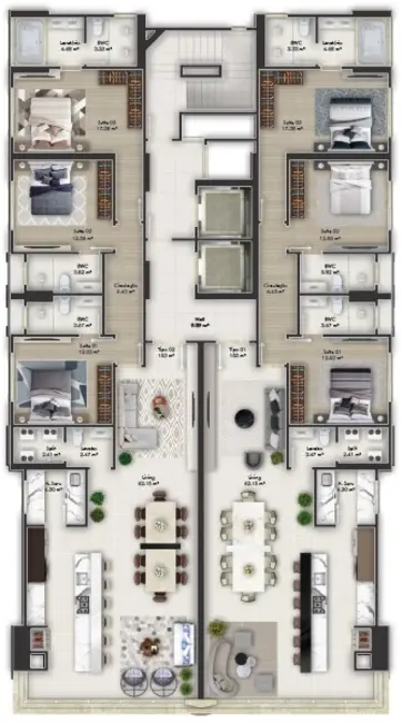 Foto 3 de Apartamento com 3 quartos à venda em Centro, Itapema - SC