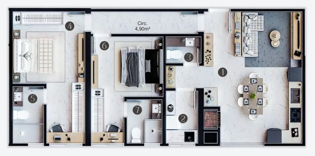 Apartamento com 2 quartos à venda em Porto Belo - SC - imagem 2 Foto 2 de Apartamento com 2 quartos à venda em Porto Belo - SC