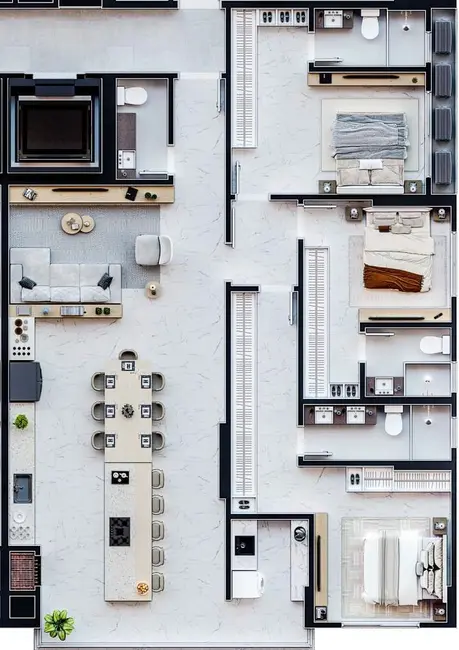 Apartamento com 2 quartos à venda em Porto Belo - SC - imagem 7 Foto 7 de Apartamento com 2 quartos à venda em Porto Belo - SC