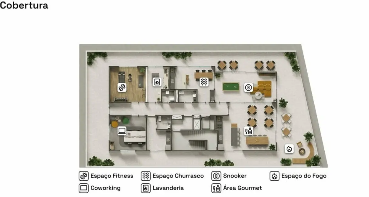 Foto 2 de Apartamento com 1 quarto à venda em Córrego Grande, Florianopolis - SC