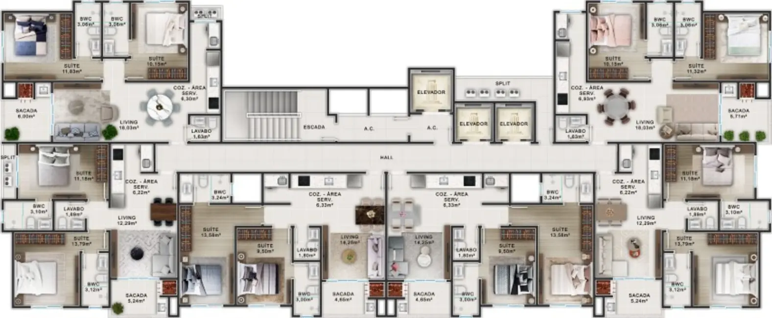Foto 2 de Apartamento com 2 quartos à venda em Itapema - SC