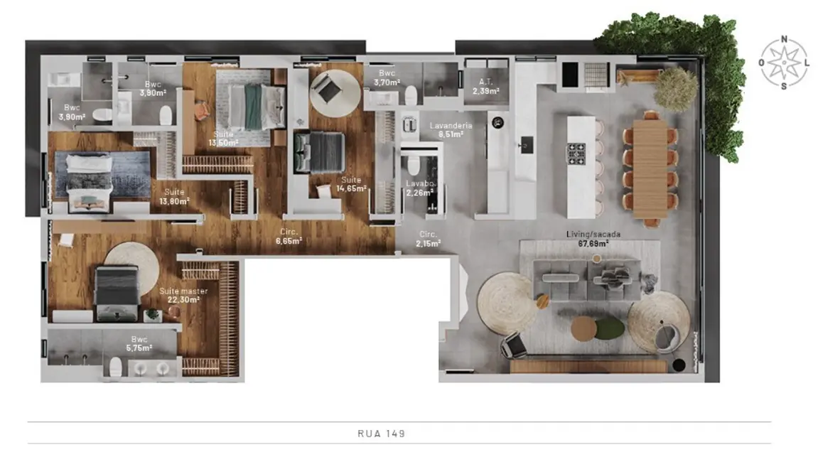 Foto 4 de Apartamento com 4 quartos à venda em Centro, Itapema - SC
