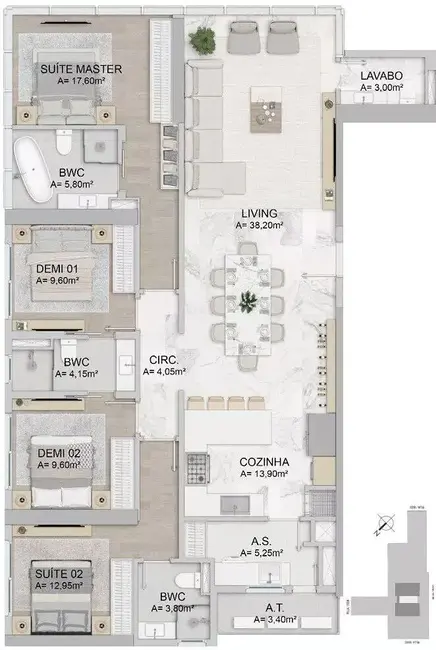 Apartamento com 4 quartos à venda em Centro, Balneario Camboriu - SC - imagem 1 Foto 1 de Apartamento com 4 quartos à venda em Centro, Balneario Camboriu - SC