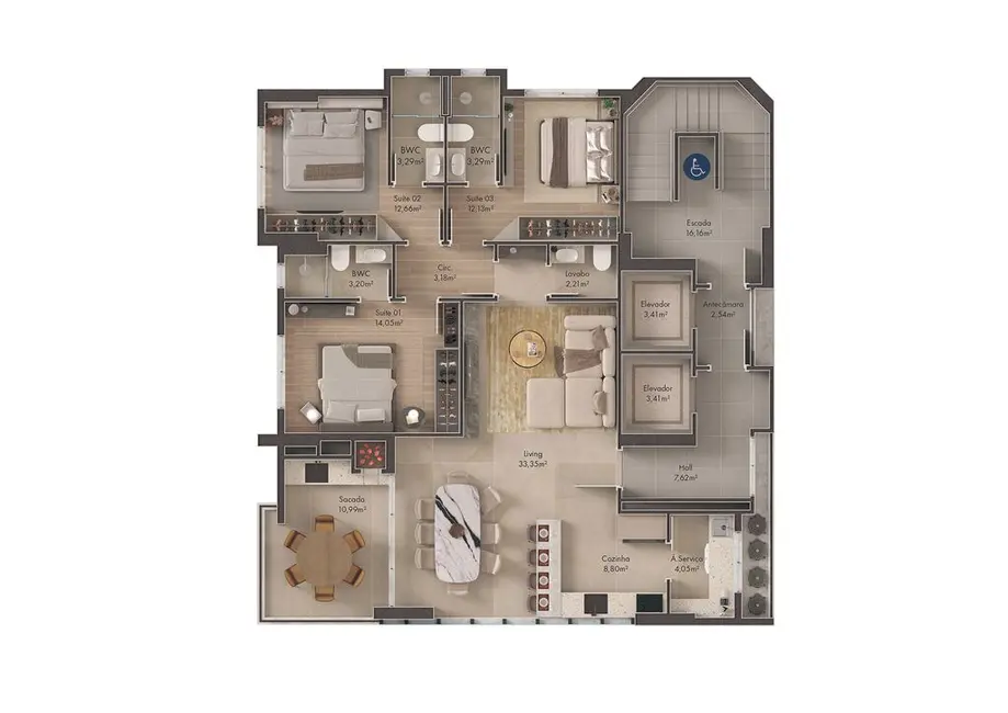 Foto 4 de Apartamento com 4 quartos à venda em Centro, Itapema - SC
