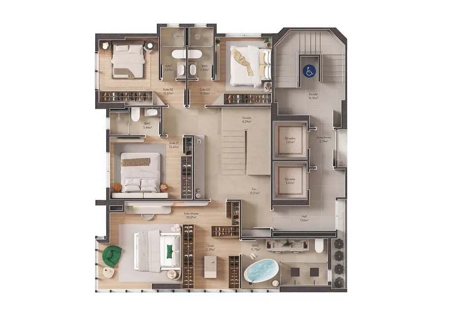 Foto 6 de Apartamento com 4 quartos à venda em Centro, Itapema - SC