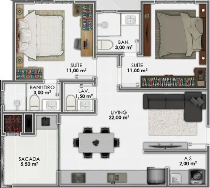 Foto 4 de Apartamento com 3 quartos à venda em Itapema - SC