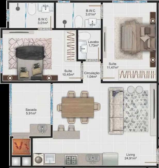 Foto 8 de Apartamento com 2 quartos à venda em Itapema - SC
