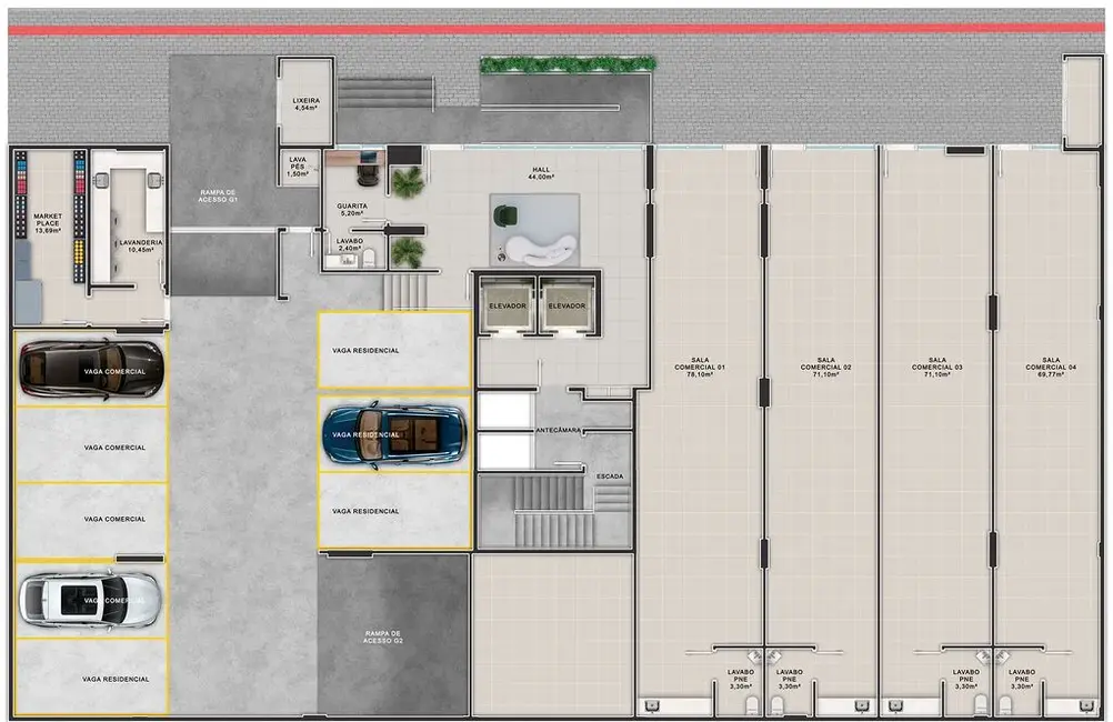 Foto 3 de Apartamento com 3 quartos à venda em Itapema - SC