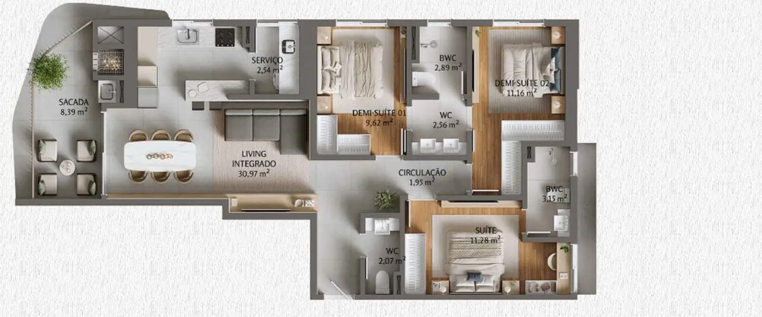 Foto 4 de Apartamento com 3 quartos à venda em Porto Belo - SC