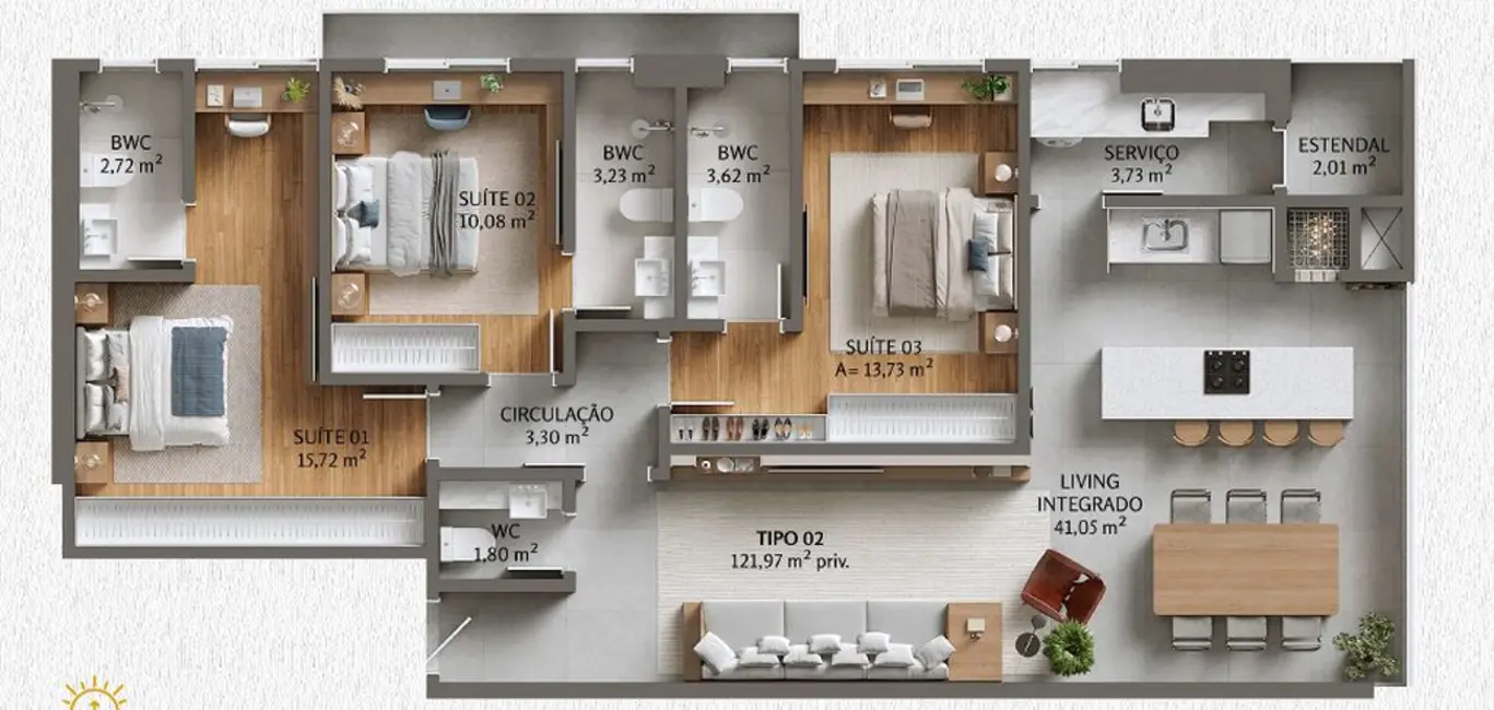 Foto 5 de Apartamento com 3 quartos à venda em Porto Belo - SC