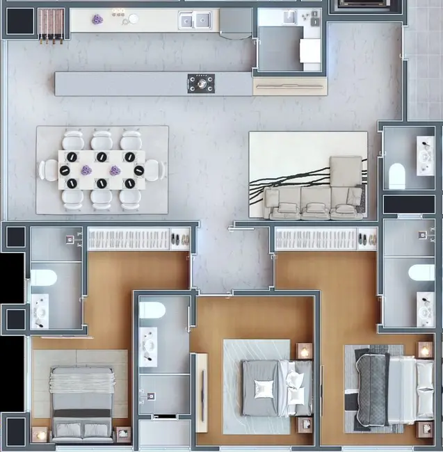 Apartamento com 3 quartos à venda em Porto Belo - SC - imagem 4 Foto 4 de Apartamento com 3 quartos à venda em Porto Belo - SC