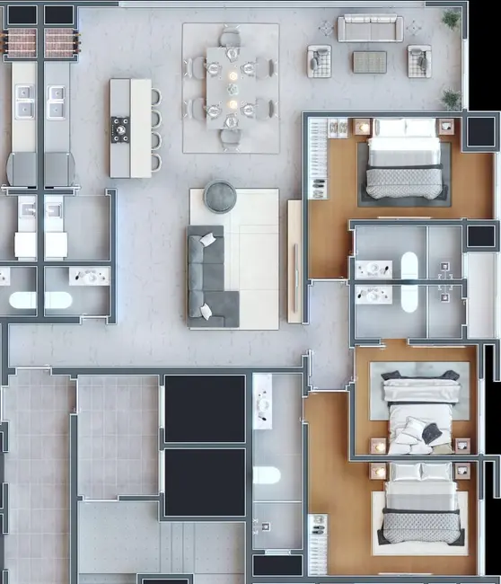 Apartamento com 3 quartos à venda em Porto Belo - SC - imagem 5 Foto 5 de Apartamento com 3 quartos à venda em Porto Belo - SC