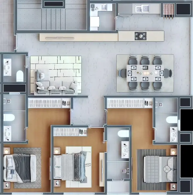 Apartamento com 3 quartos à venda em Porto Belo - SC - imagem 3 Foto 3 de Apartamento com 3 quartos à venda em Porto Belo - SC