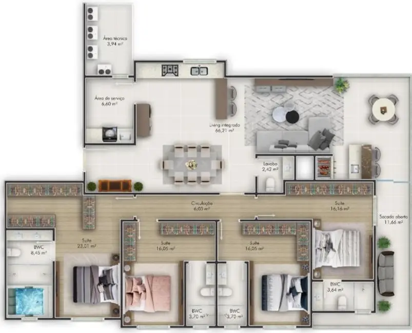 Foto 4 de Apartamento com 4 quartos à venda em Meia Praia, Itapema - SC