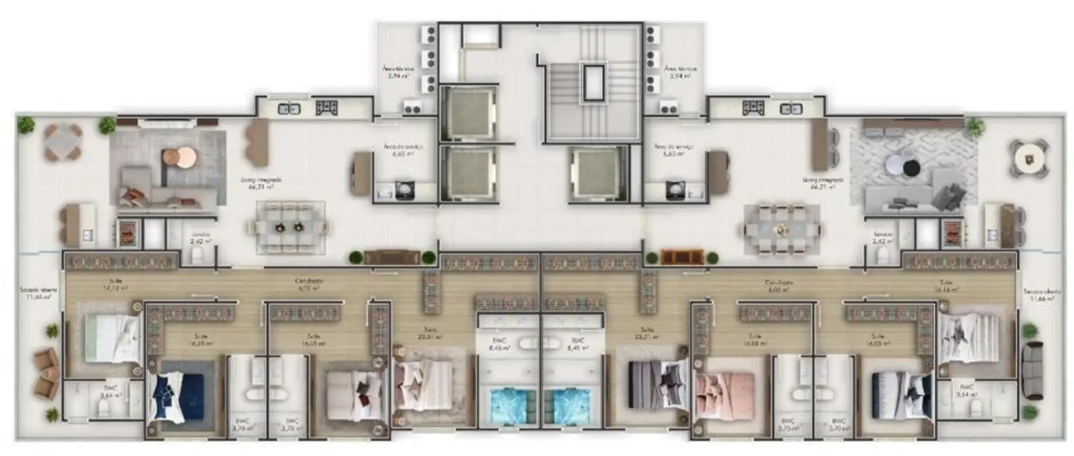 Foto 2 de Apartamento com 4 quartos à venda em Meia Praia, Itapema - SC