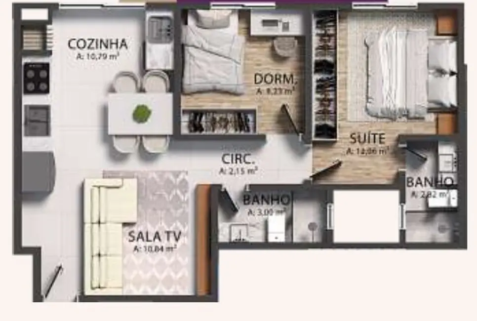 Apartamento com 2 quartos à venda em Itapema - SC - imagem 2 Foto 2 de Apartamento com 2 quartos à venda em Itapema - SC